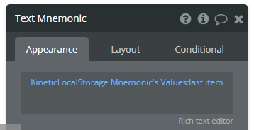 View Mnemonic
